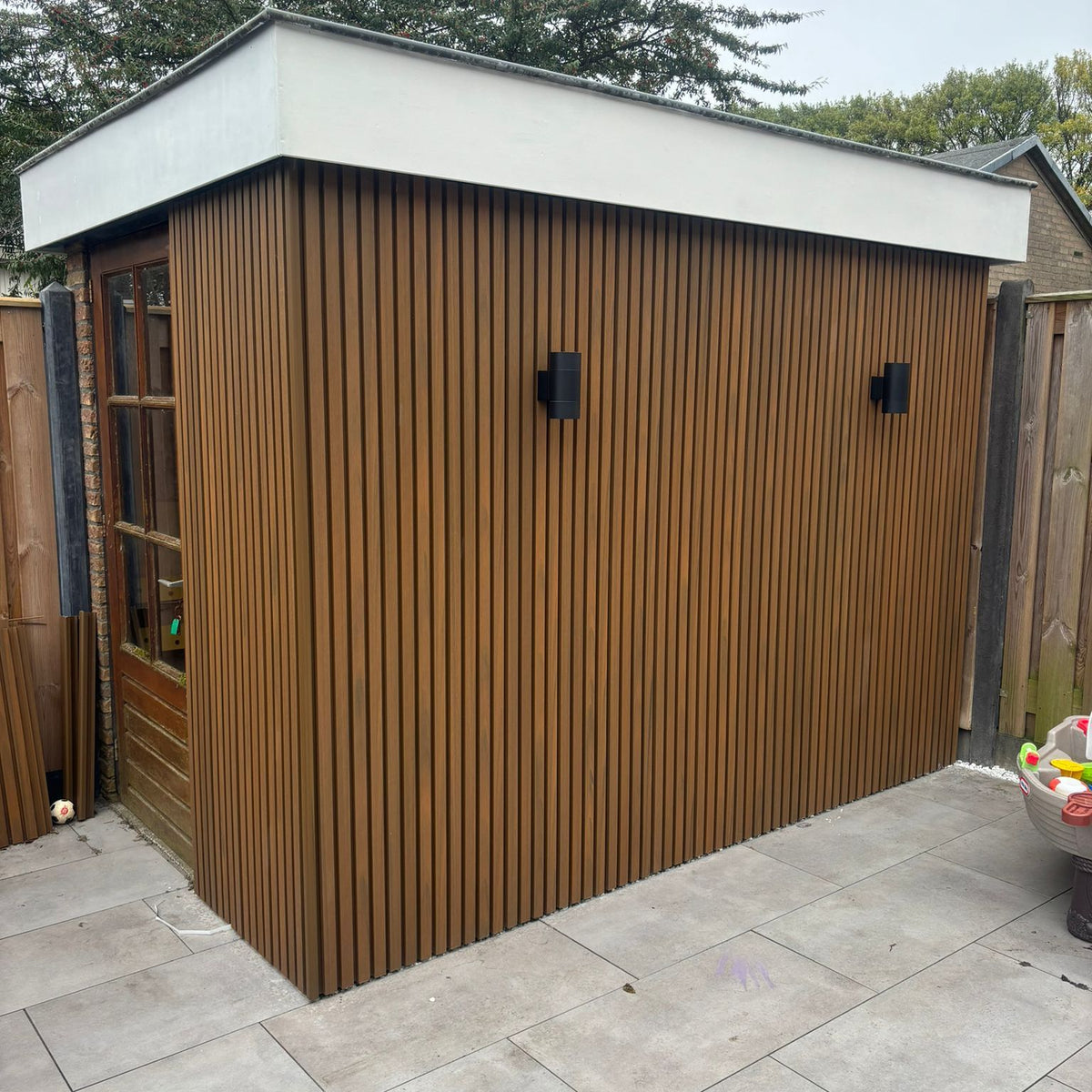 Composiet Gevelbekleding- Teak in 180cm, 240cm, 290cm en 390cm