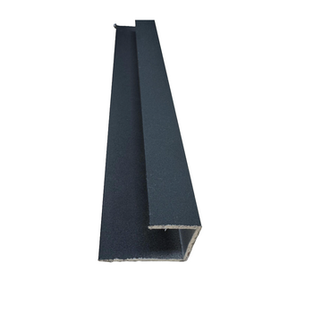 Aluminium U-Profile Charcoal Black