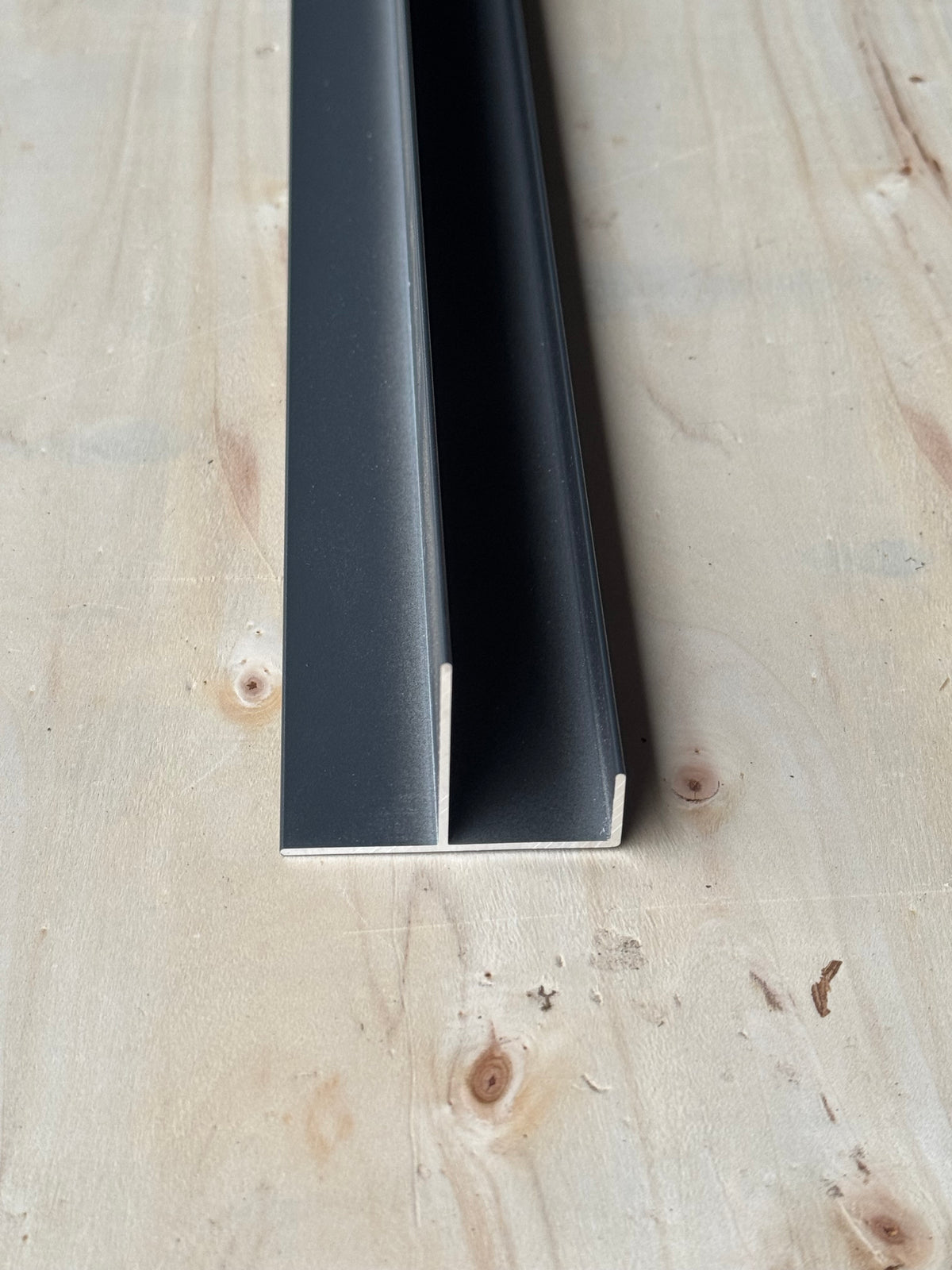 Aluminium F-Profiel Antraciet