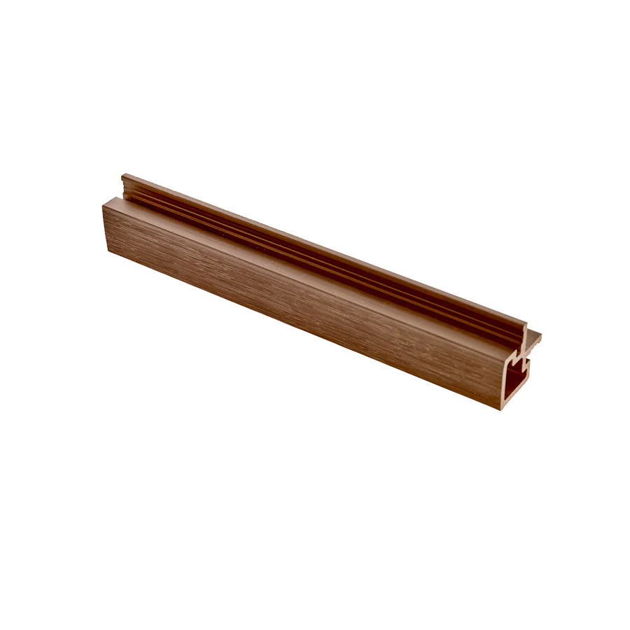 Corner profile 290cm for uneven panels, color: Royal Teak