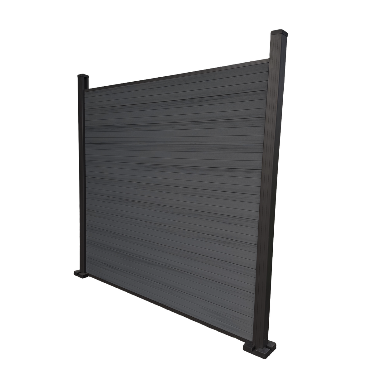 Composiet Schutting per set- Dubbelzijdig Black