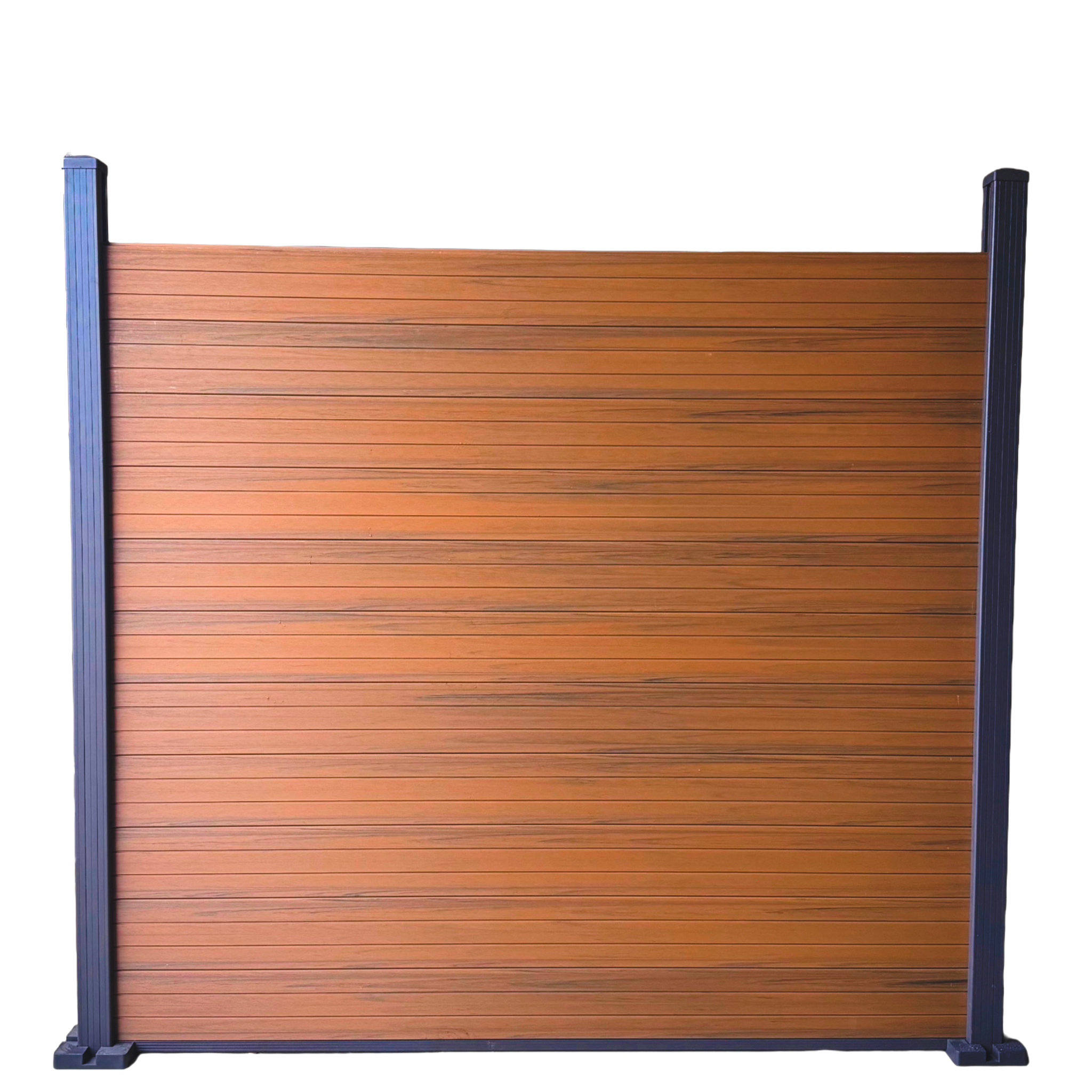 Verbundzaun pro Set - Doppelseitig Teak