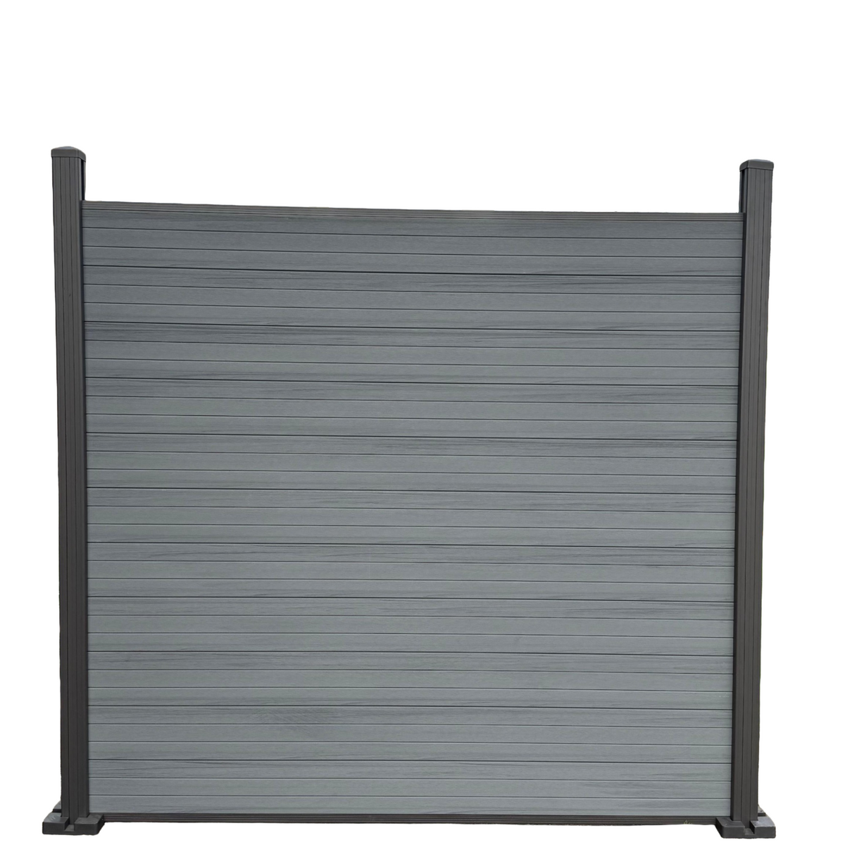 WPC-Zaun pro Set – Doppelseitig Grau
