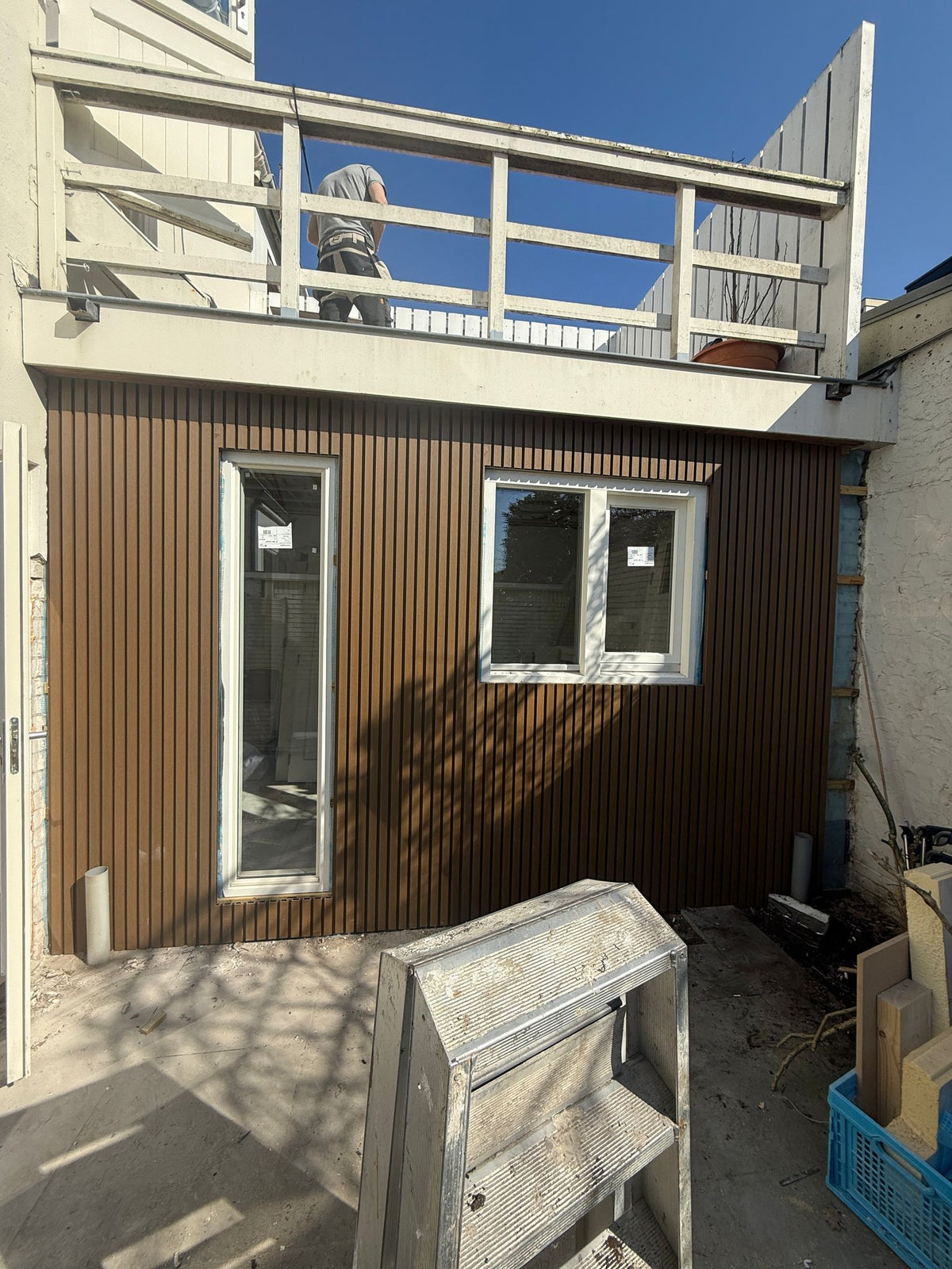 Muster Verbundstoff-Rauspund: Golden Teak